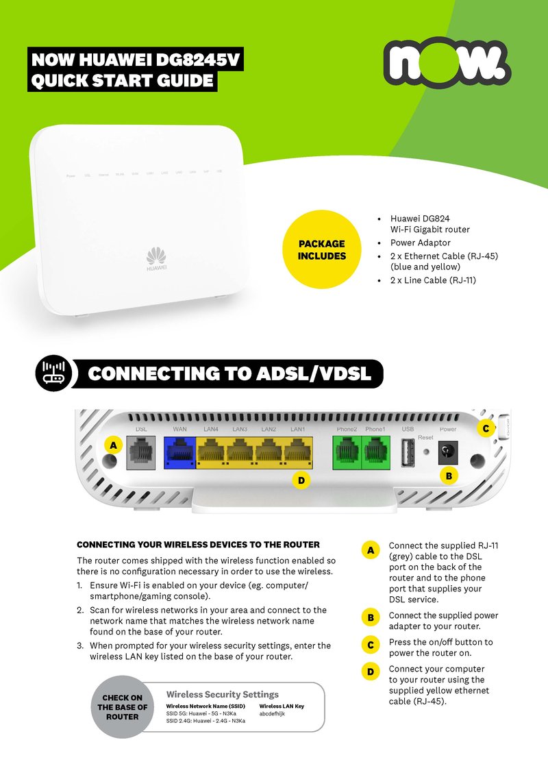 Huawei router A4 guide 2021 Page 1